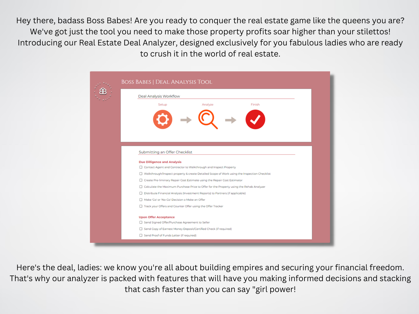 Boss Babe Real Estate Deal Analyzer: Maximize Profits with Confidence